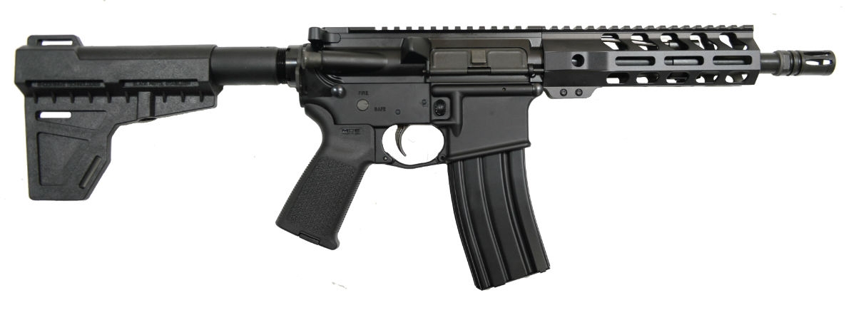PSA 8.5" Pistol-Length 300AAC Blackout 1/7 Nitride  7" Lightweight M-Lok MOE Shockwave Pistol - Palmetto State Armory
