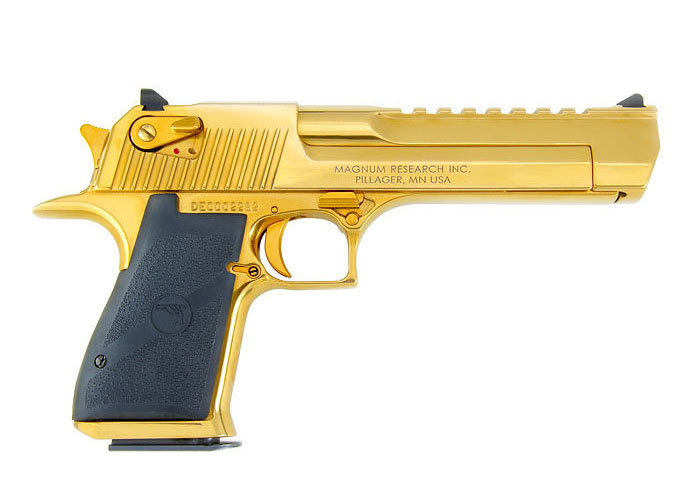 Magnum Research Desert Eagle .50 AE Pistol, Titanium Gold - DE50TG - Magnum Research