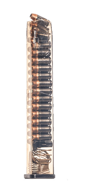 ETS 30rd .45 ACP Magazine Fits Glock 21/30/41, Clear - GLK-21-30