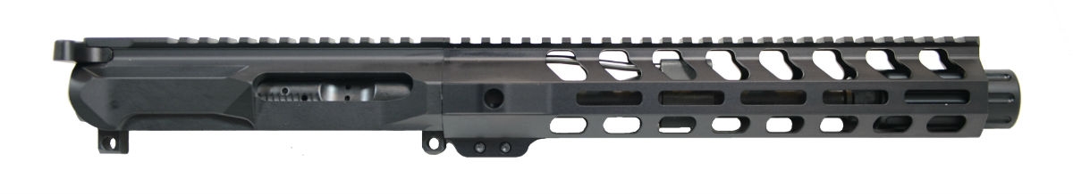 PSA 8.5" Pistol-Length 5.56 NATO 1/7 Nitride 10.5" Lightweight M-Lok Slick Side Upper - With BCG & CH - Palmetto State Armory