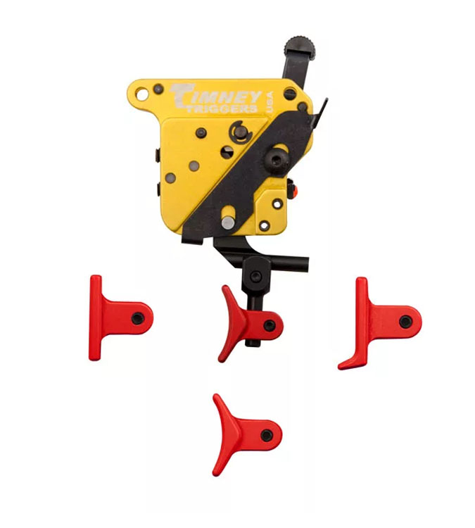 Timney Triggers Calvin Elite Remington 700 Trigger w/ Safety, 4 Adjustable Red Shoes - 520CE-A