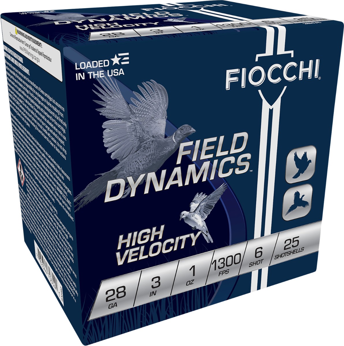 Fiocchi Shooting Dynamics 28 GA 3" 1 oz. #6 High Velocity 25 Shotshells - 283HV6 - Fiocchi