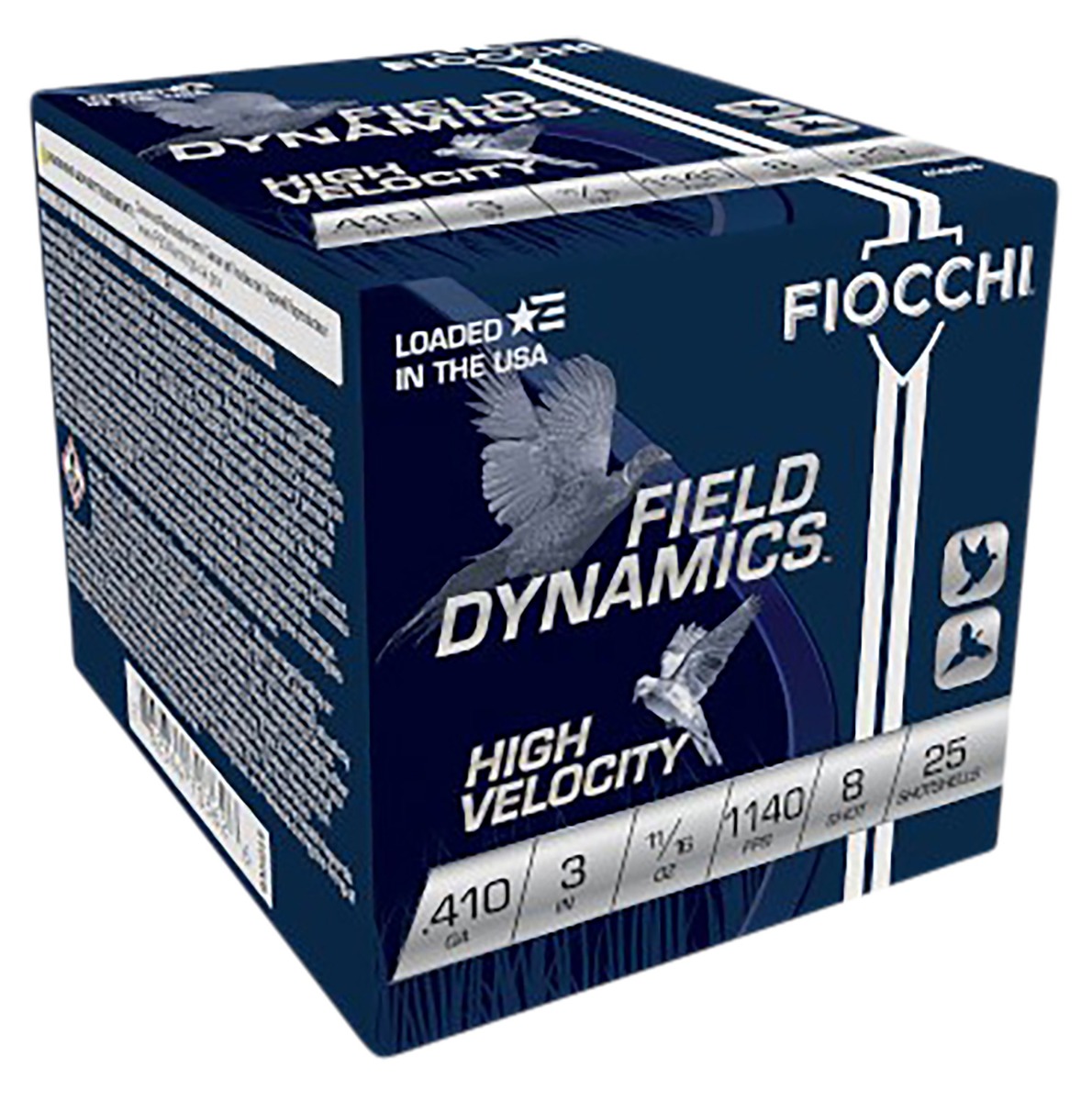 Fiocchi Shooting Dynamics .410 3" 11/16 oz. #8 High Velocity 25 Shotshells - 410HV8 - Fiocchi