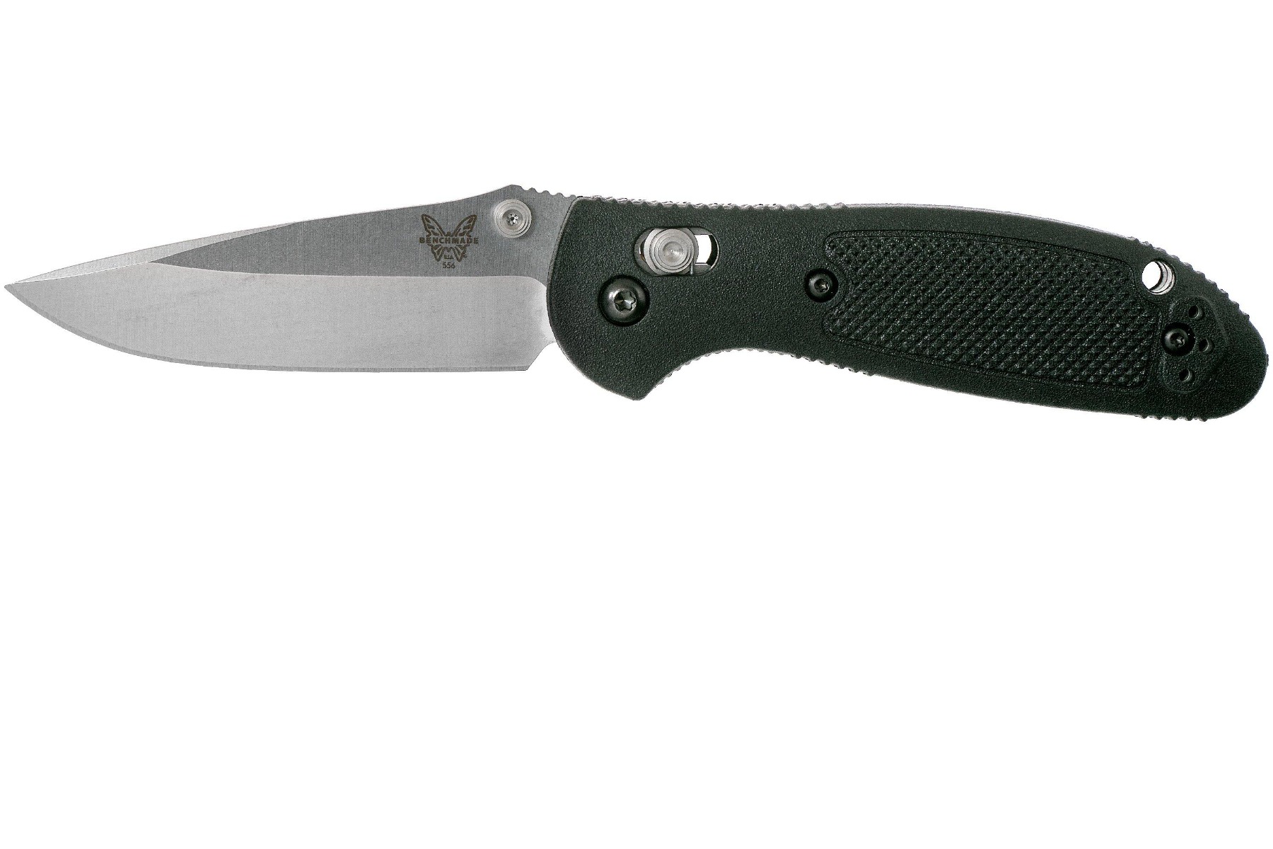 Benchmade Mini Griptilian 2.91" Drop Point Folding Knife, Satin - 556-S30V - Benchmade