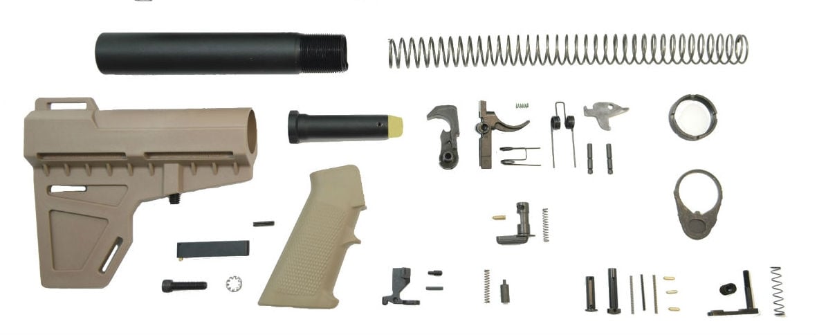 PSA Shockwave Classic Lower Build Kit, Flat Dark Earth