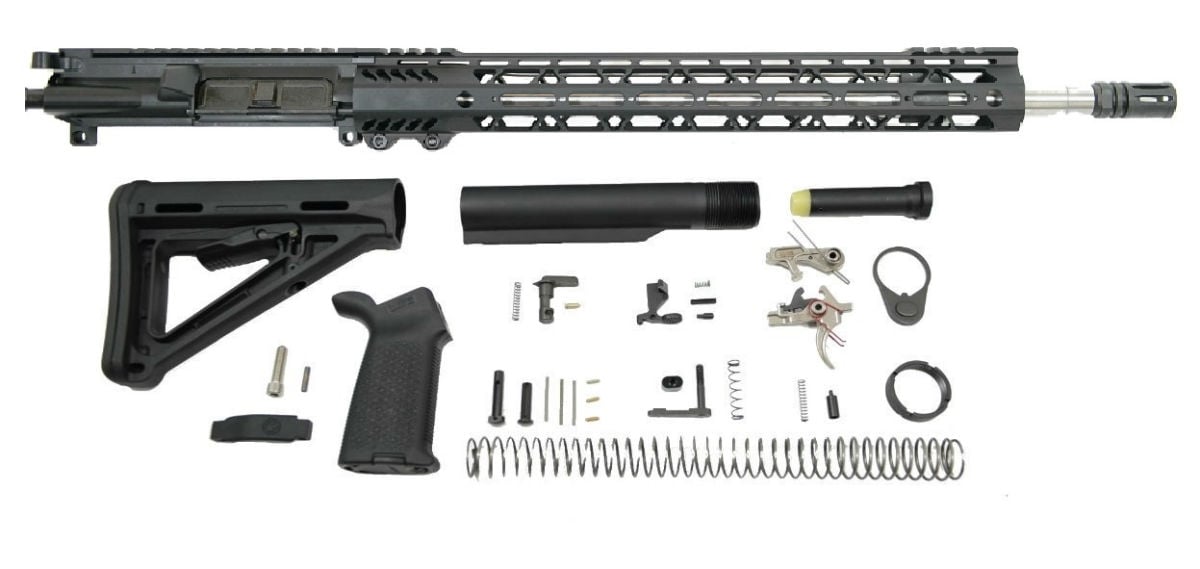 PSA AR-15 Rifle Kit .223 Wylde 18" 1/7 M-LOK MOE 2-Stage - Palmetto State Armory