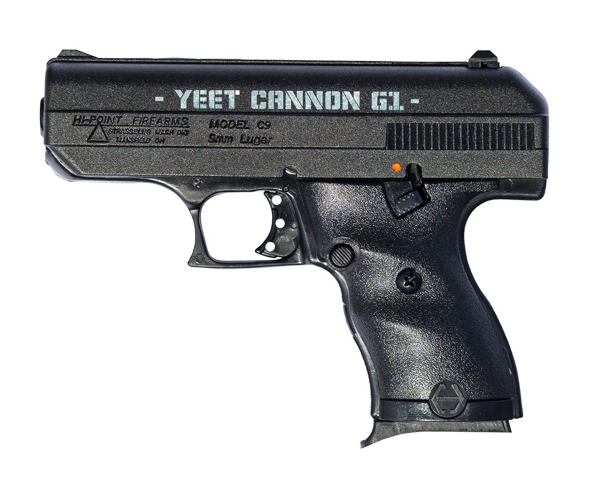 Hi-Point C9 Yeet Cannon G1 9mm Handgun, Powder Coated Black - 916G1YC - Hi-Point