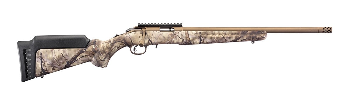 Ruger American Rimfire .17 HMR 18" 9 Round Rifle, Go Wild Camo - Ruger