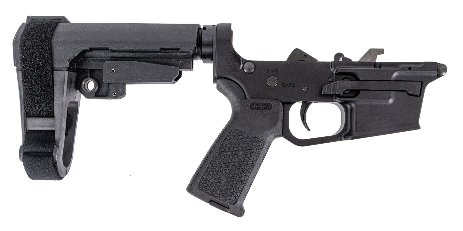 PSA PX9mm Forged Complete MOE  Adjustable brace Lower - uses Glock(R)-style - 5165490405 - Palmetto State Armory