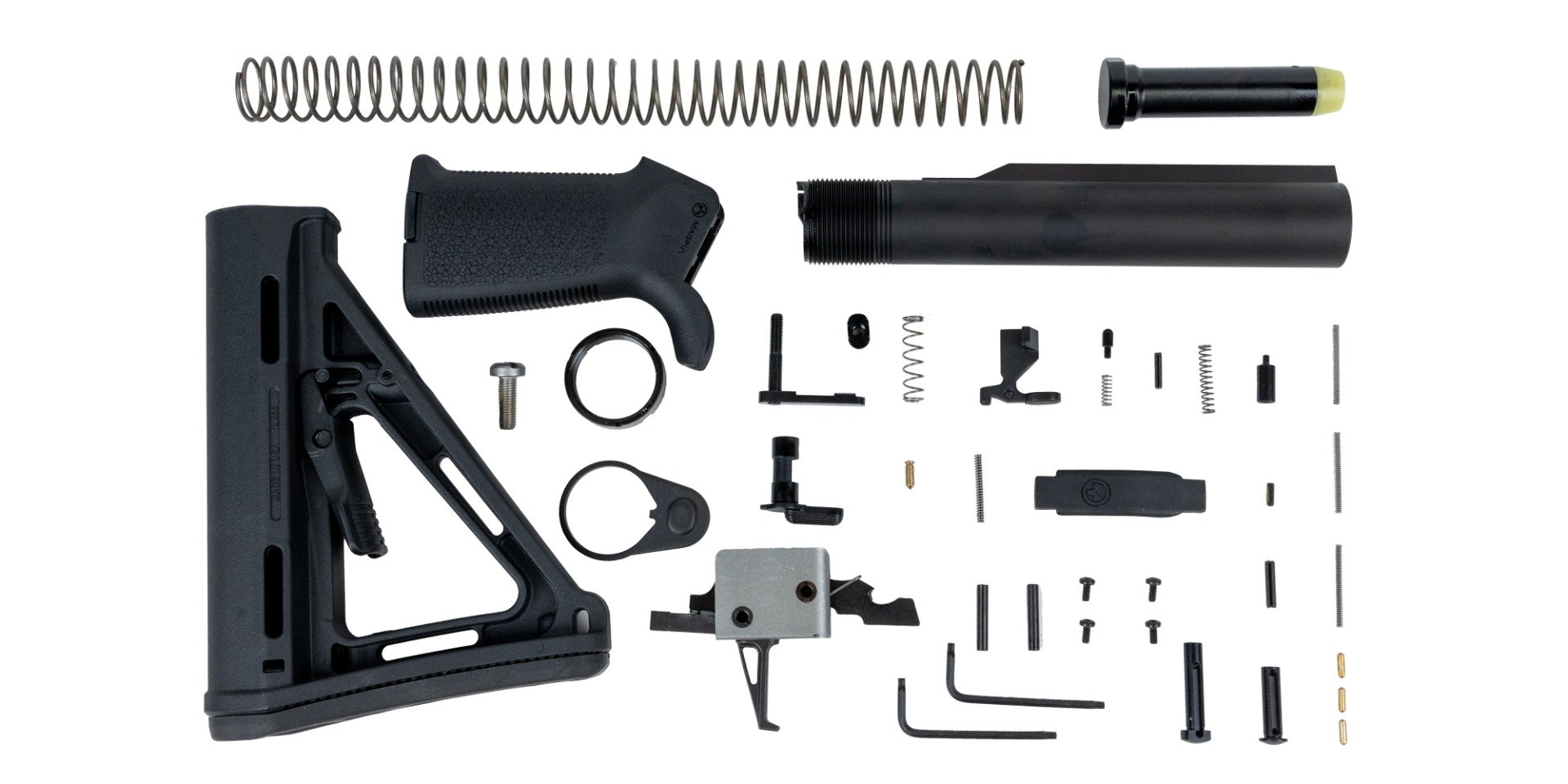 PSA AR15 MOE 3.5lb Single Stage CMC Lower Build Kit, Black - Palmetto State Armory
