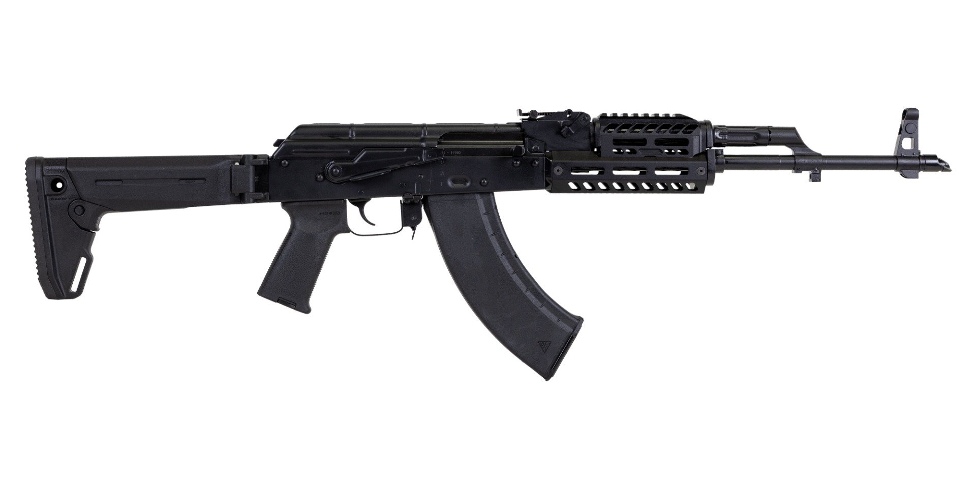 PSA AK-47 GF3 Forged "MOEkov" Rifle with JL Billet Rail, Black - Palmetto State Armory