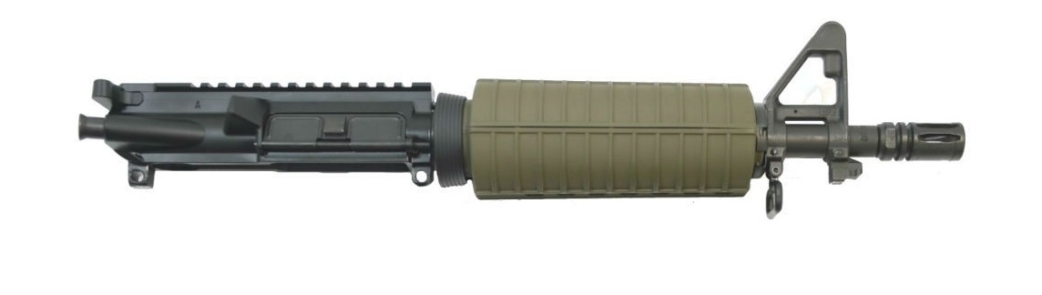 PSA 10.5" Carbine-Length 5.56 NATO 1/7" Nitride Upper With BCG & CH, Olive Drab Green - Palmetto State Armory