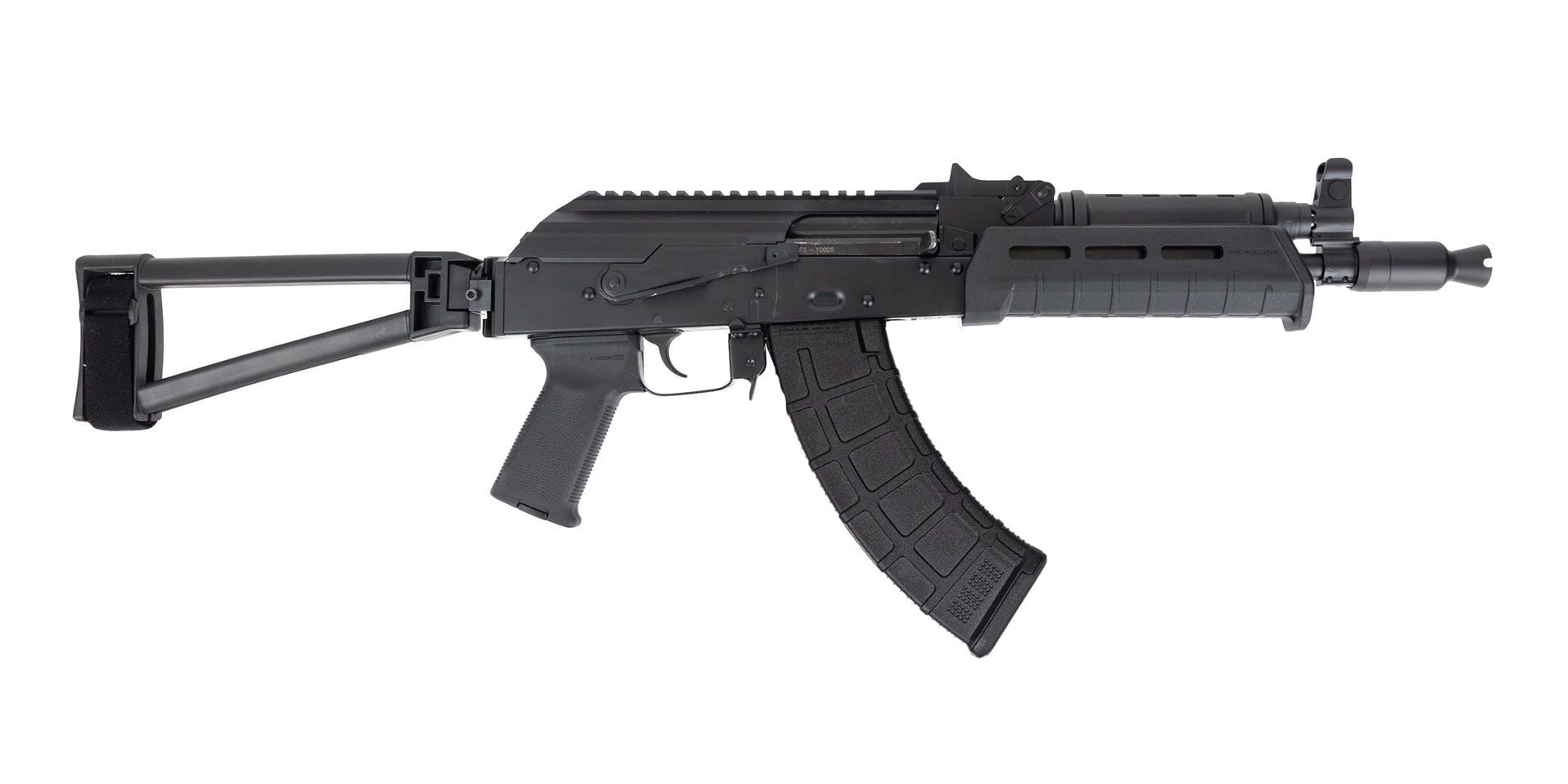 PSA AK-P GF3 MOE Triangle Side Folding Pistol, Black - Palmetto State Armory