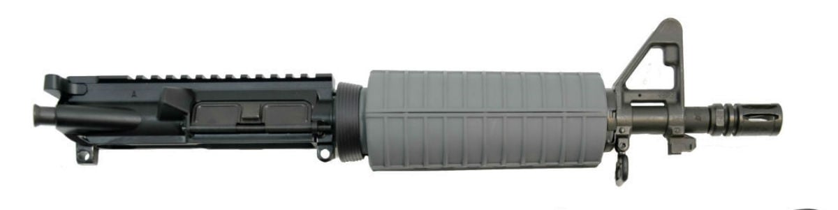 PSA 10.5" 5.56 NATO 1/7" Phosphate Upper With BCG & CH, Gray - Palmetto State Armory