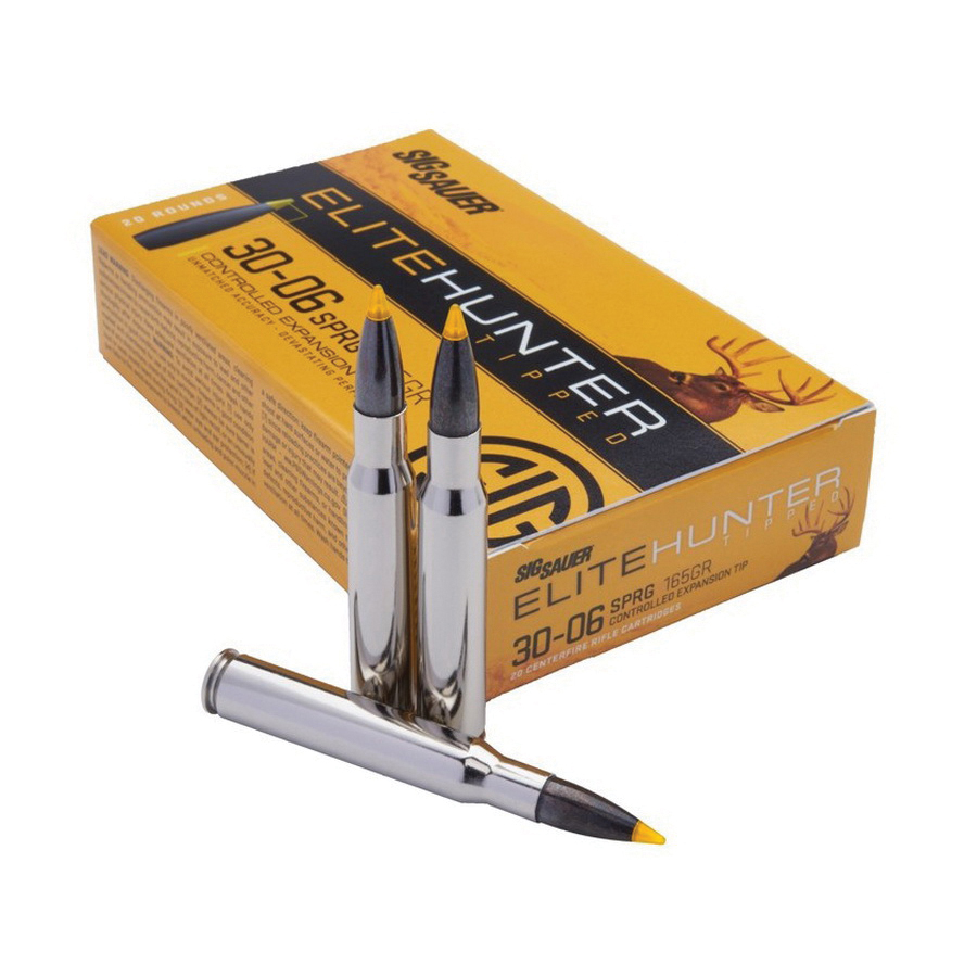 Sig Sauer Elite Hunter Tipped 165 gr EHTG .30-06 Spfld Ammo, 20/box - E3006TH2-20 - Sig Sauer