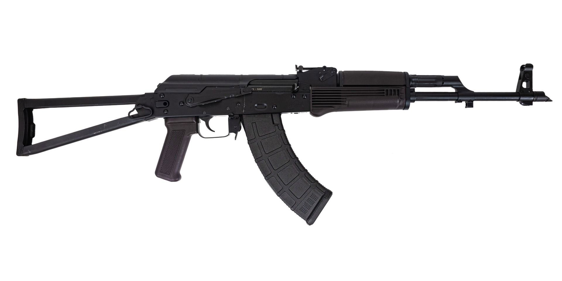 PSA AK-47 GF3 Forged Classic Triangle Side Folding Rifle, Plum - Palmetto State Armory