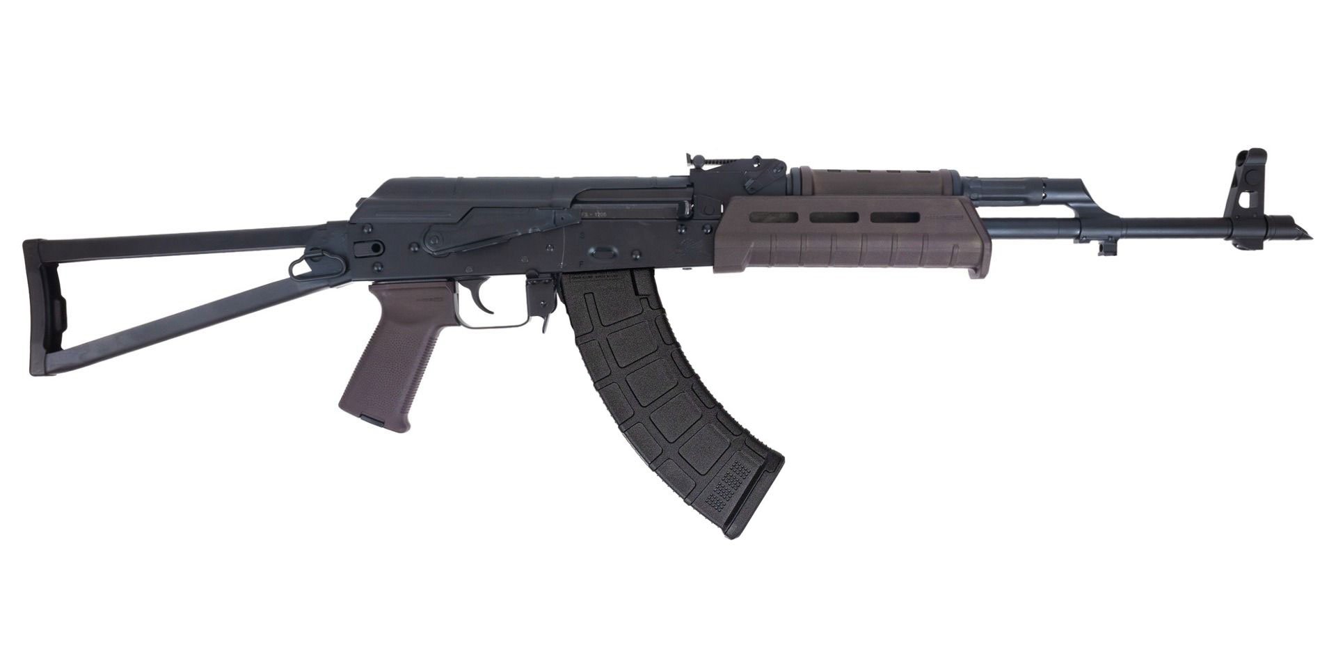 PSA AK-47 GF3 Forged MOE Triangle Side Folding Rifle, Plum - Palmetto State Armory