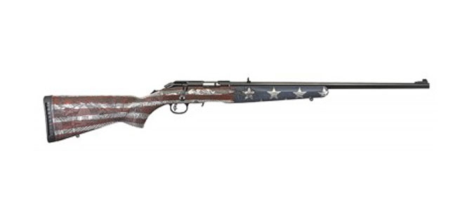Ruger 17 HMR American Bolt Action Rifle, Red/White/Blue - 8386 - Ruger