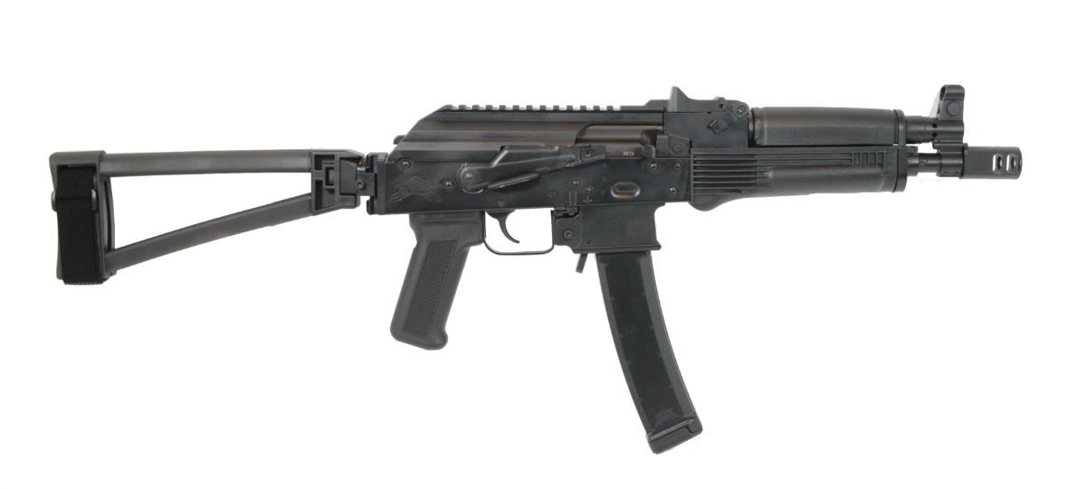 PSA AK-V 9mm Classic Triangle Folding Pistol, Black