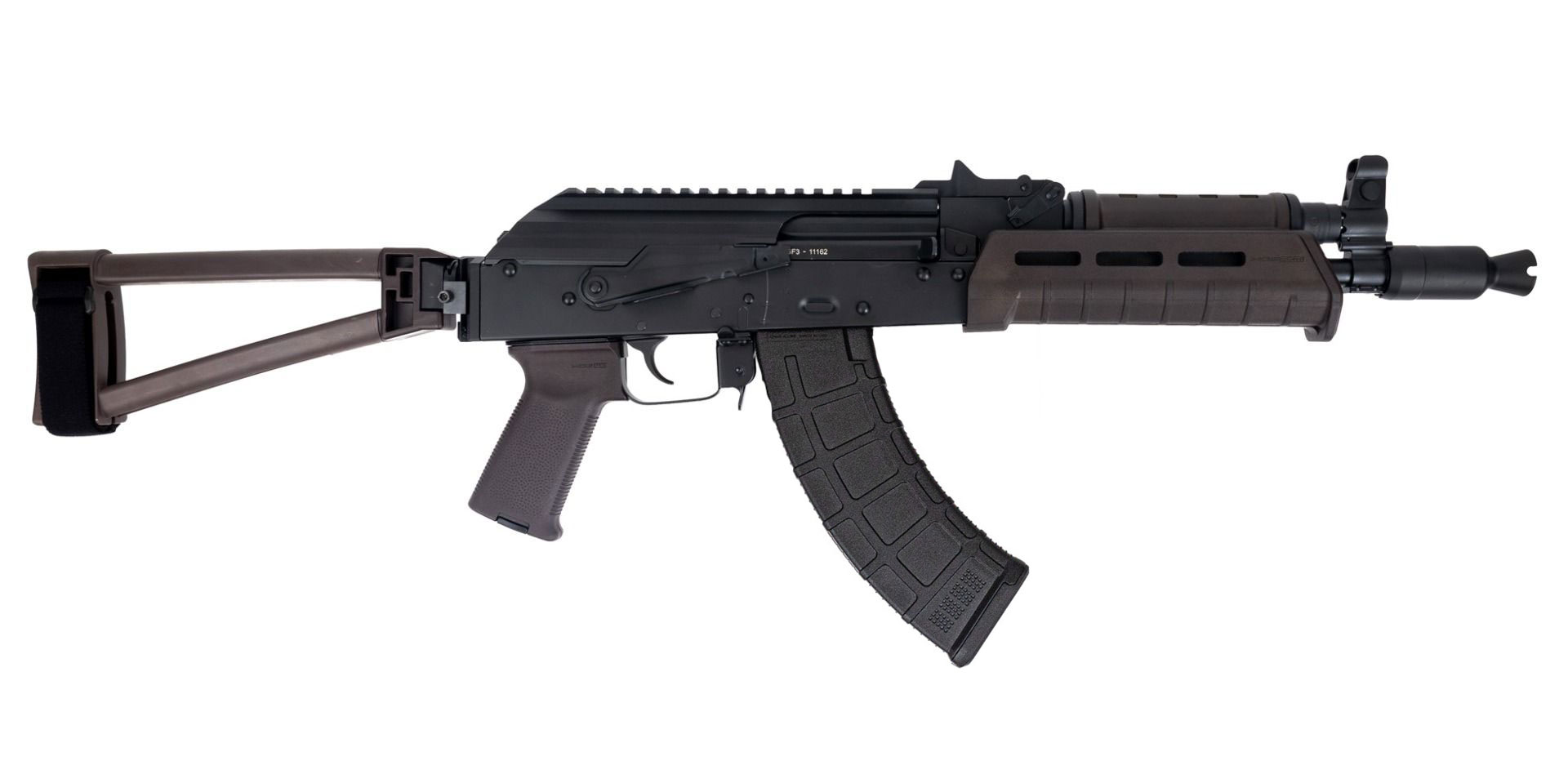 PSA AK-P GF3 MOE Triangle Side Folding Pistol, Plum - Palmetto State Armory