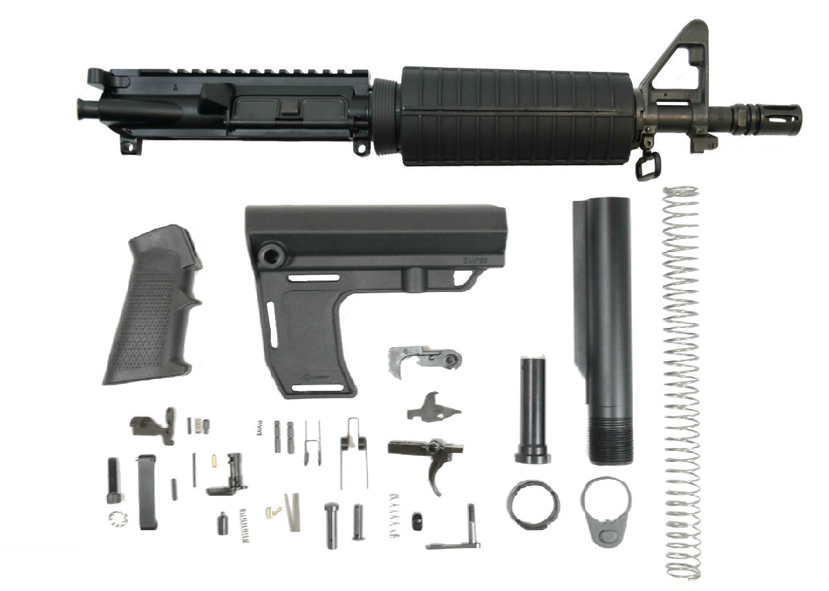 PSA 10.5" 5.56 NATO 1/7 Phosphate Classic MFT Battlelink Pistol Kit - Palmetto State Armory