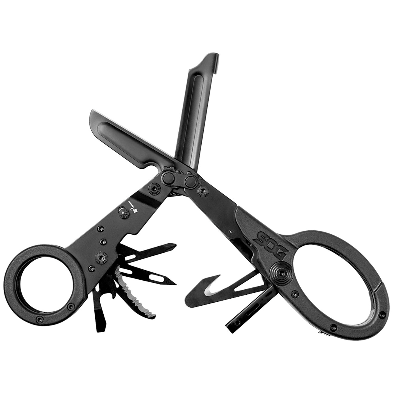 SOG Knives Parashears Stainless Steel 11-Tool Multi Tool, Black Oxide - 23-125-01-43 - Sog Knives