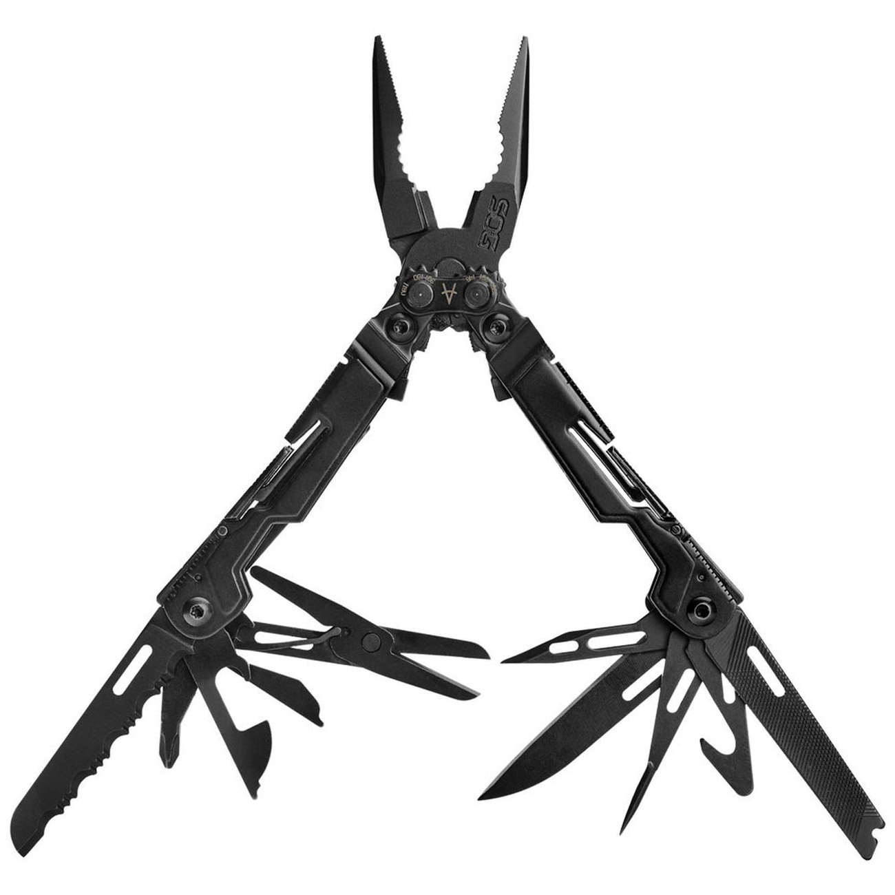 SOG Knives PowerLitre Stainless Steel 19-Tool Mini Multi Tool, Black Oxide - PL1002-CP - Sog Knives