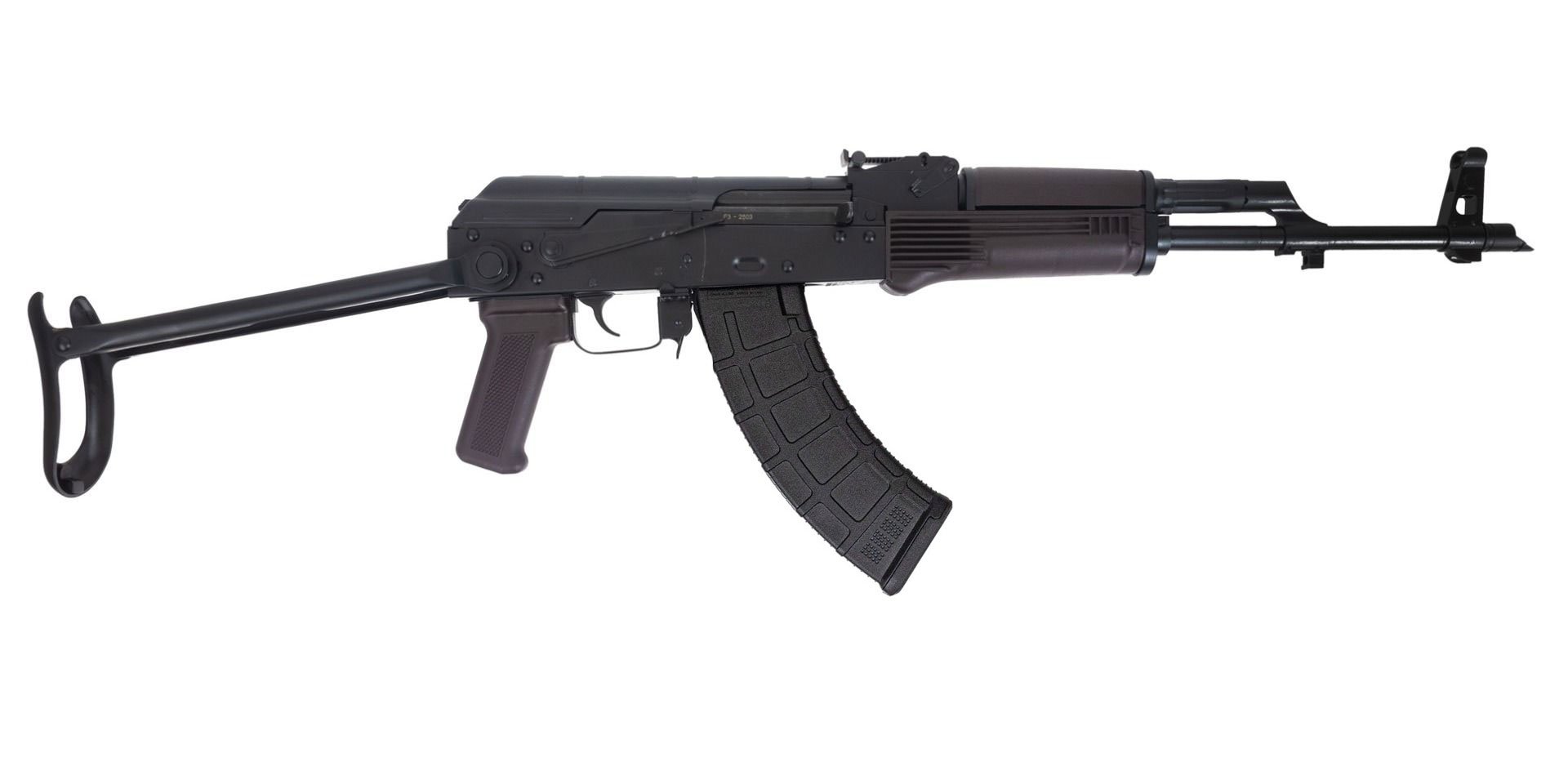 PSA AK-47 GF3 Forged Classic Polymer Under Folding Rifle, Plum - Palmetto State Armory