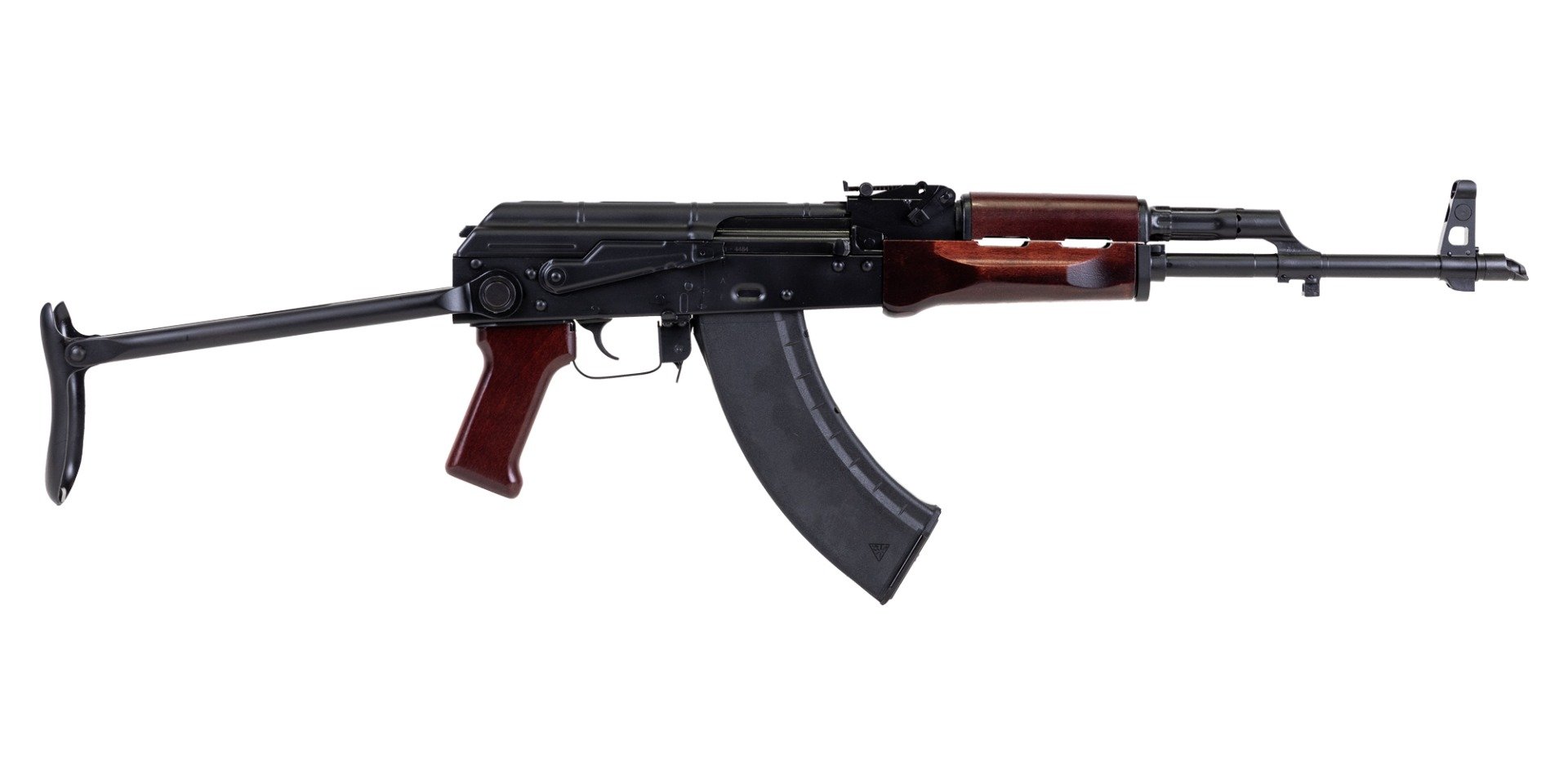 PSA AK-47 GF3 Forged Under Folding Rifle, Redwood - Palmetto State Armory