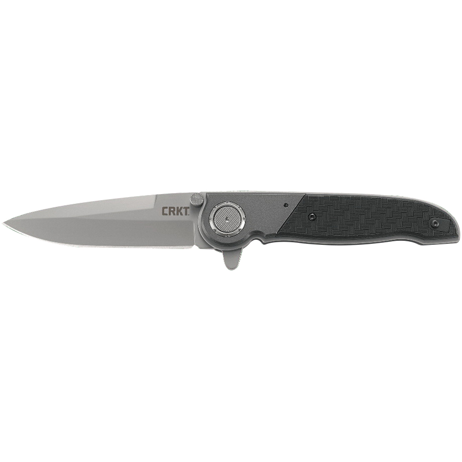 CRKT M40 - 03 Spear Point Folding Knife w/ Deadbolt Lock, 3.45", Black - M40-03 - Crkt