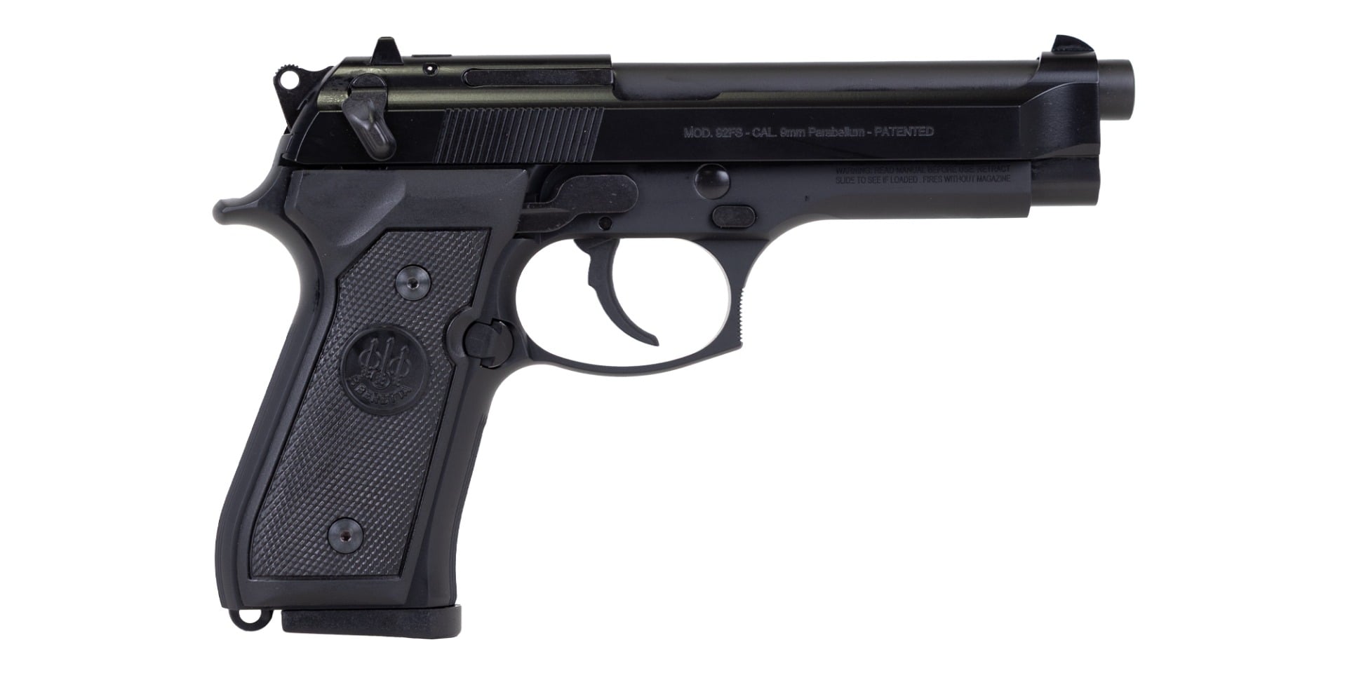 Beretta 92FS 9mm 15rd 4.9" Pistol, Black - J92F300M - Beretta