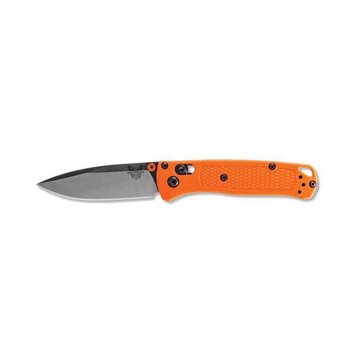 Benchmade Mini Bugout Drop Point Folding Knife, 2.82", Orange - 533 - Benchmade