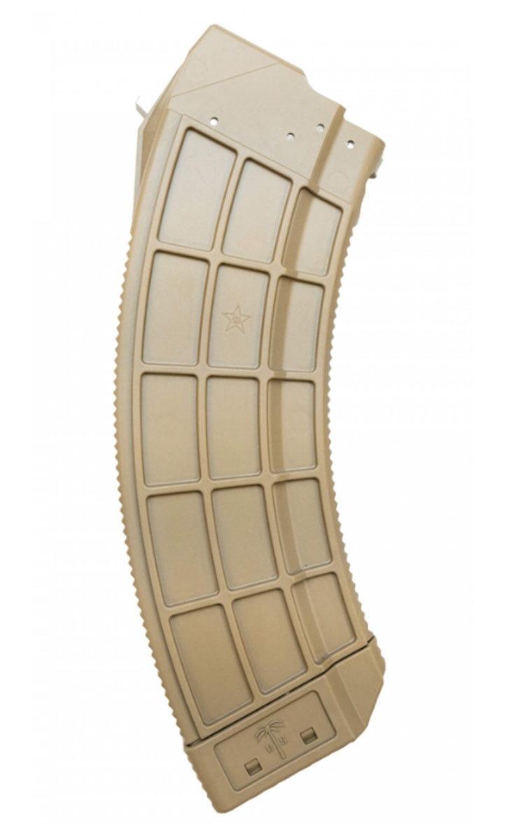 Century Arms US Palm AK30 7.62x39mm 30rd Magazine, FDE - MA693A - Century Arms