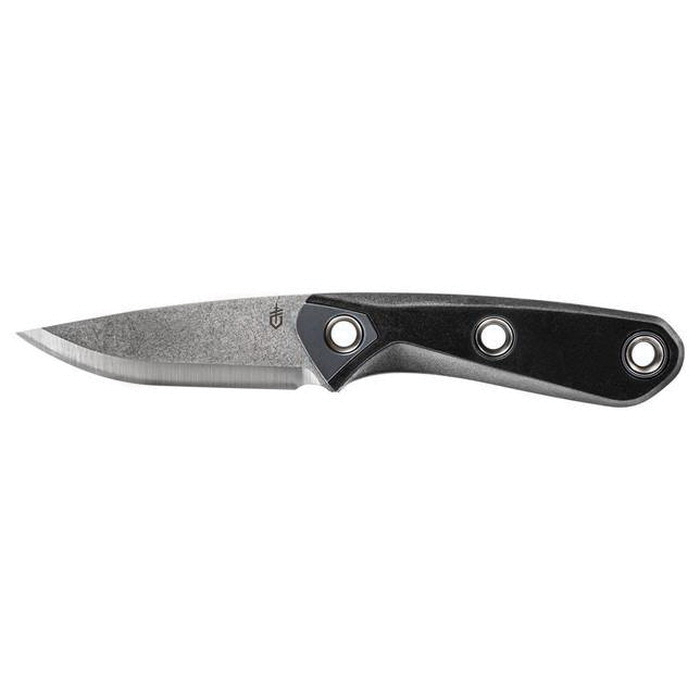 Gerber Principle Drop Point Fixed Blade Knife, 3.1", Black - 30-001655 - Gerber