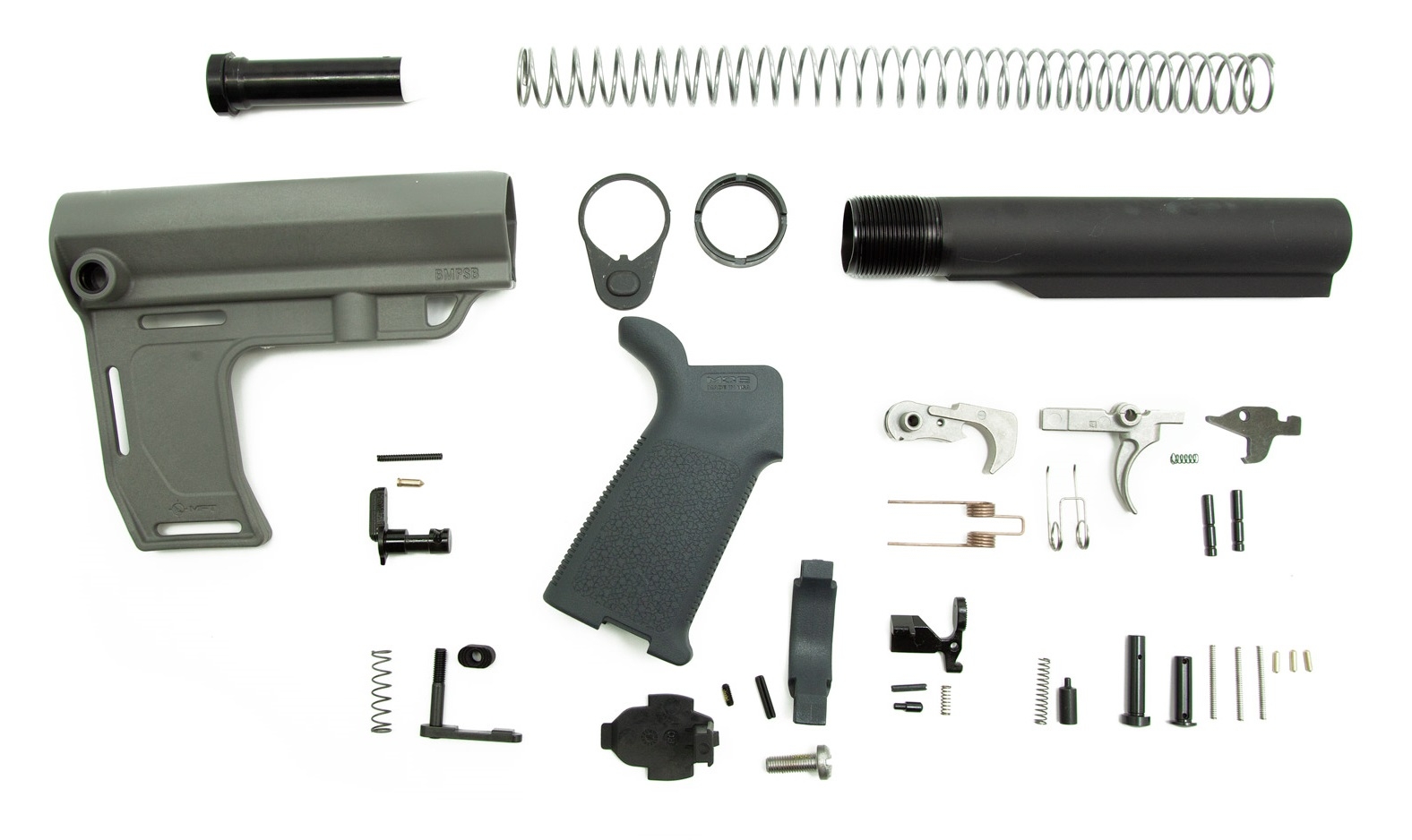 PSA MFT Battlelink MOE EPT Pistol Lower Build Kit, Gray - Palmetto State Armory