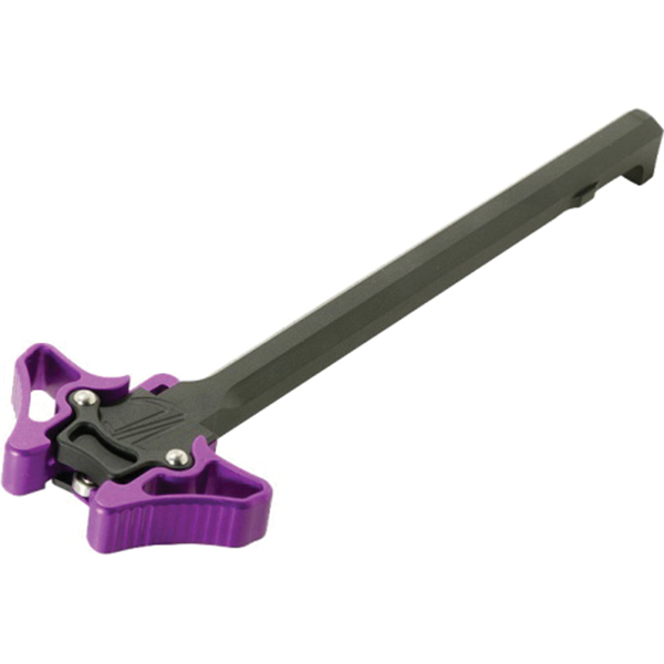 Timber Creek Outdoors Enforcer Mini Small Ambidextrous Charging Handle, Hardcoat Anodized Purple - EM Ambi CH PPA - Timber Creek