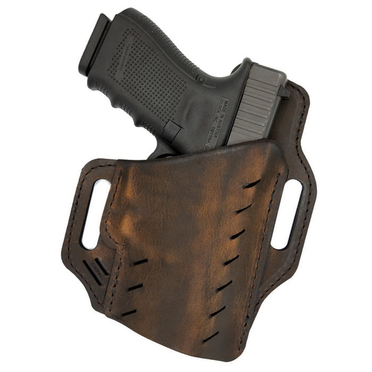 Versacarry Guardian Size 2 Right Hand OWB Holster, Distressed Brown - G2BRN - Versacarry