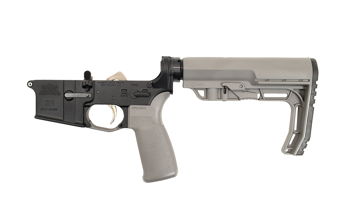 PSA AR15 MFT Minimalist EPT Lower, Gray - Palmetto State Armory