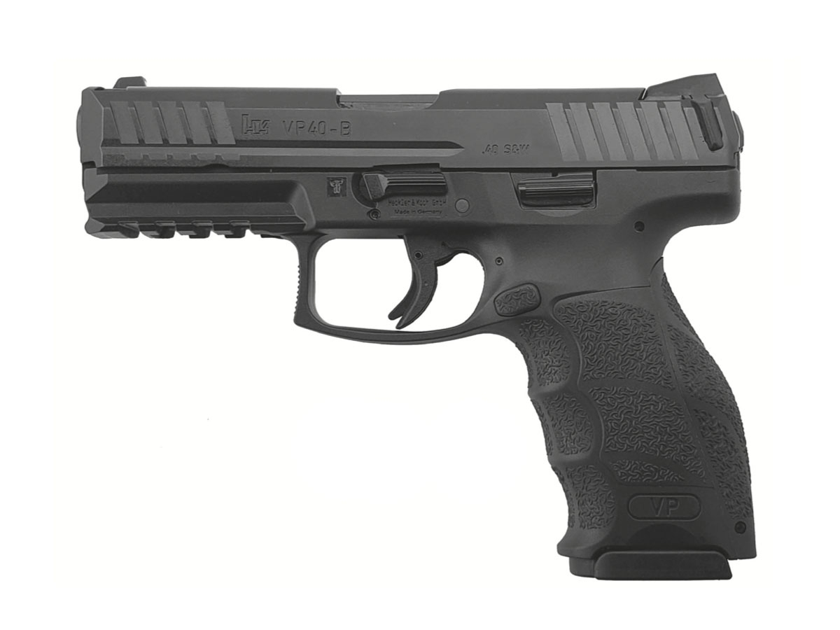 HK VP40-B 40S&W 13rd 4.1" Push Button Pistol, Black - 81000269 - H&K