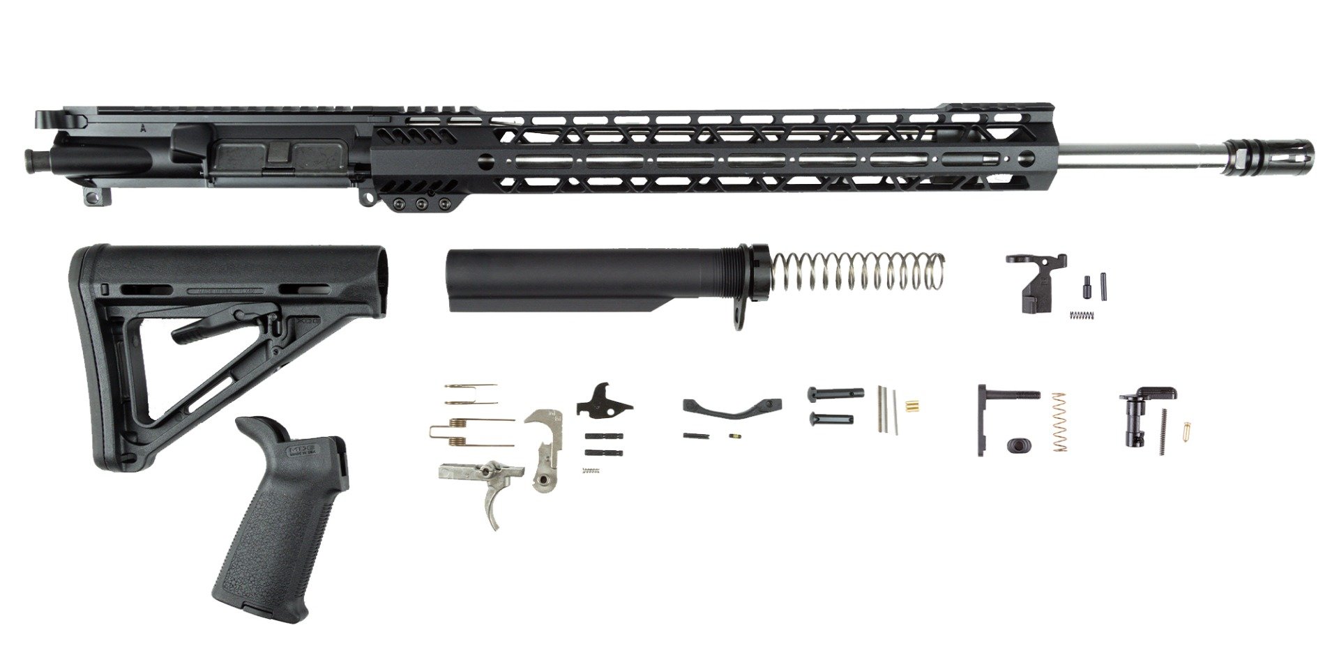 PSA 20" Rifle-Length 5.56 NATO 1/7 Stainless Steel 15" Lightweight M-lok MOE EPT Rifle Kit - Palmetto State Armory
