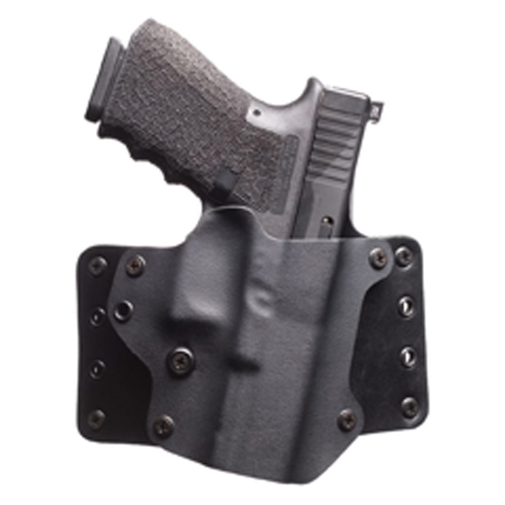 Black Point Tactical Leather WING Right Hand GLOCK G43X Subcompact OWB Hybrid Holster, Black - 115996