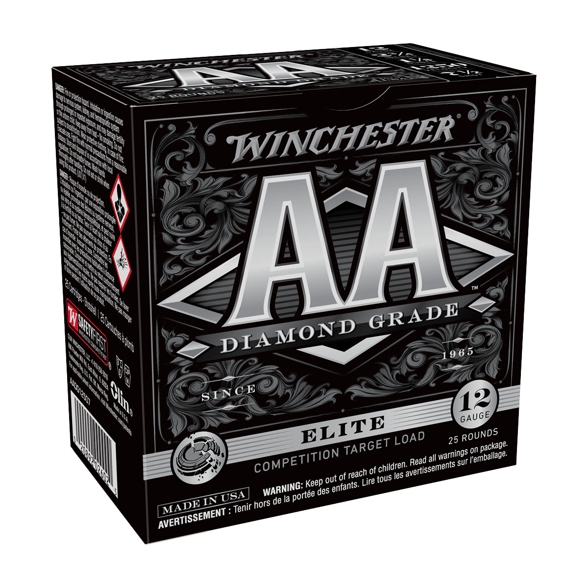 Winchester AA Diamond Grade 2 3/4" #7.5 oz 12ga, 25rd - AADGL12507 - Winchester