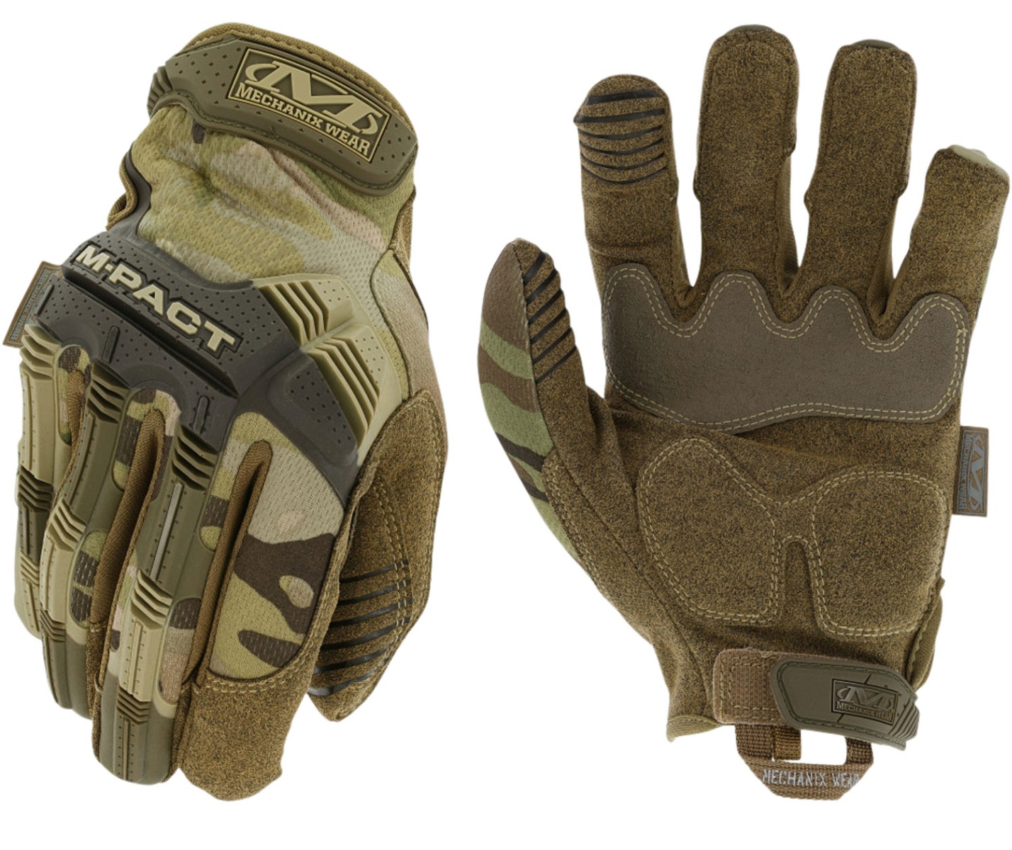 Mechanix Wear M-Pact Touchscreen Synthetic Leather, MultiCam, Large - MPT-78-010 - Mechanix Gloves