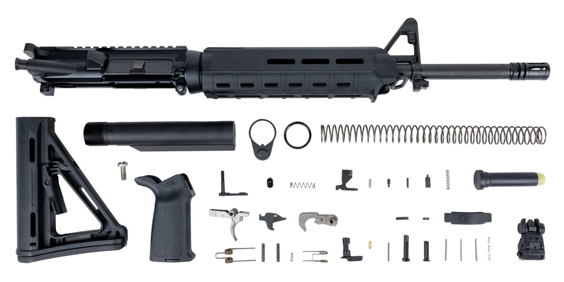 PSA 16" Midlength 5.56 NATO 1/7 Phosphate MOE EPT Rifle Kit & Rear MBUS - Palmetto State Armory
