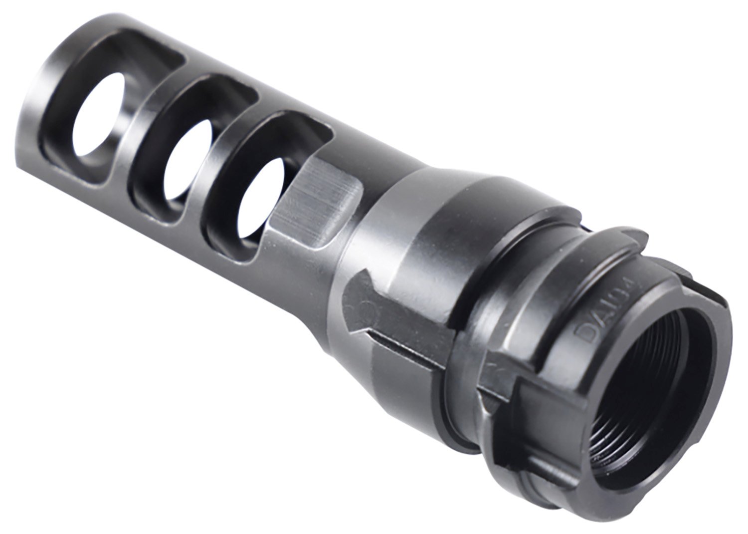 Dead Air KeyMount 2.6" Muzzle Brake, 5/8"-24 tpi, Black Steel - DA102 - Dead Air