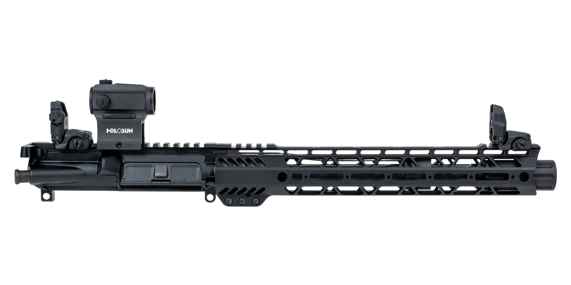 PSA 10.5" Carbine-Length 5.56 NATO 1/7 Phosphate 12" M-Lok Upper with BCG, CH, MBUS Sight Set, & Holosun Red Dot