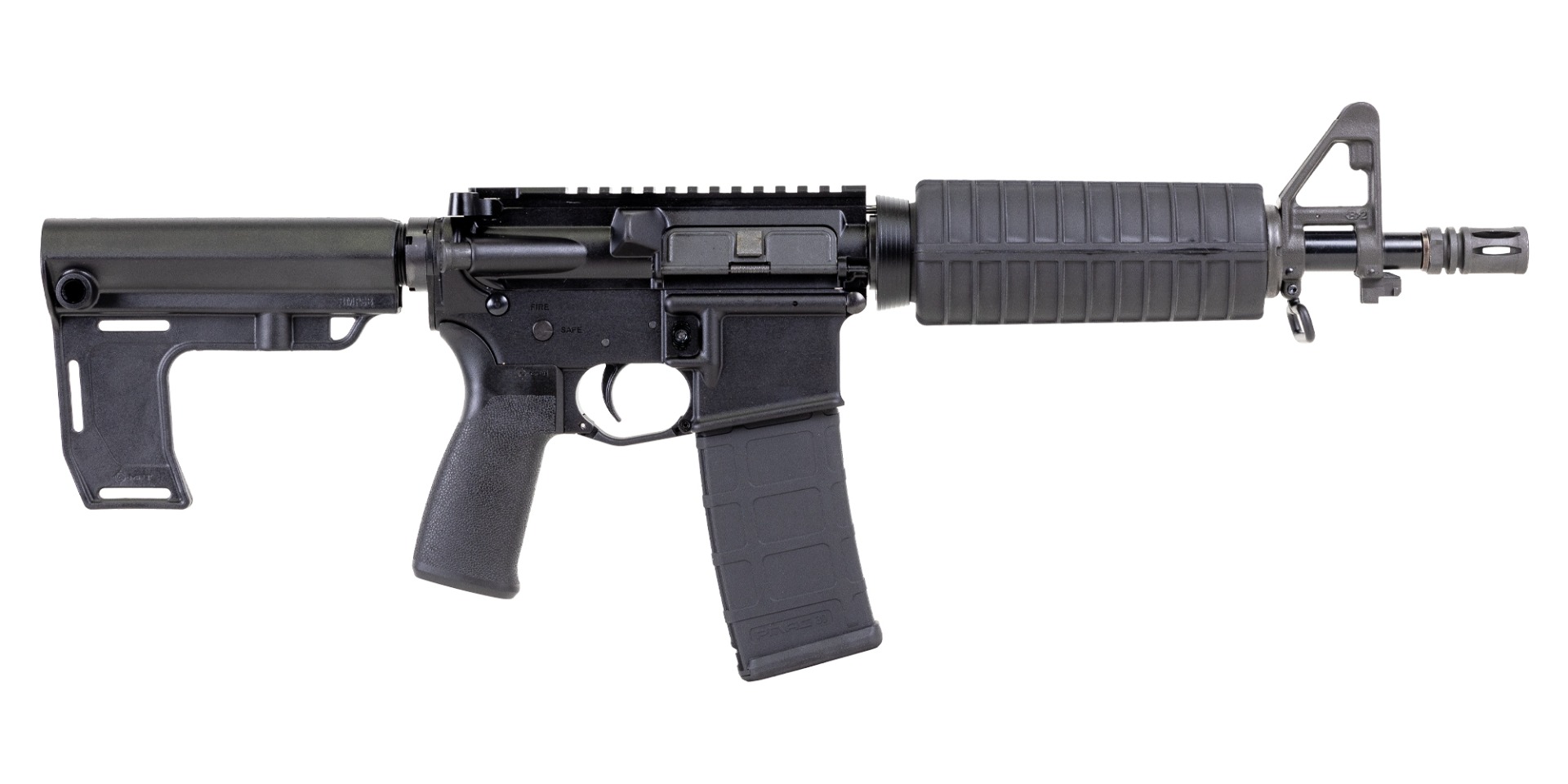 PSA AR-15 Pistol 10.5" CARBN 5.56 Nitride Classic MFT Battlelink Pistol, Black - Palmetto State Armory