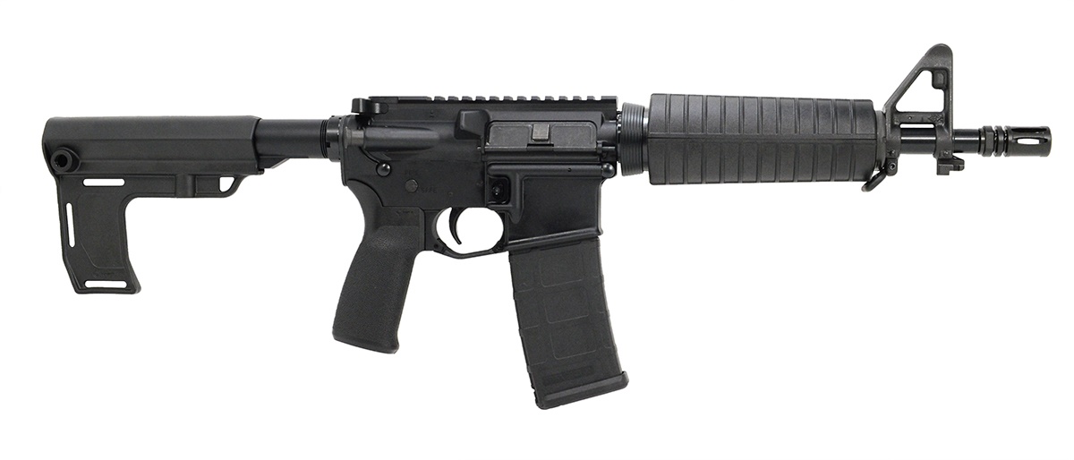 Blem PSA AR-15 Pistol 10.5" CARBN 5.56 Nitride Classic MFT Battlelink Pistol, Blk - Palmetto State Armory