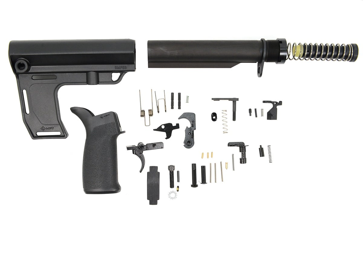 PSA MFT Battlelink Pistol Lower Build Kit, Black - Palmetto State Armory