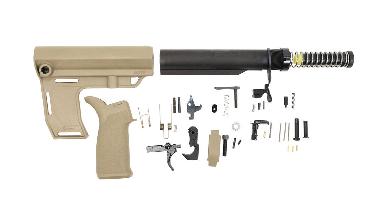 PSA MFT Battlelink Pistol Lower Build Kit, FDE - Palmetto State Armory
